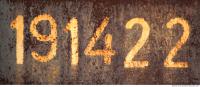 free photo texture of sign numbers